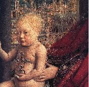 EYCK, Jan van The Virgin of Chancellor Rolin (detail) ds Spain oil painting artist